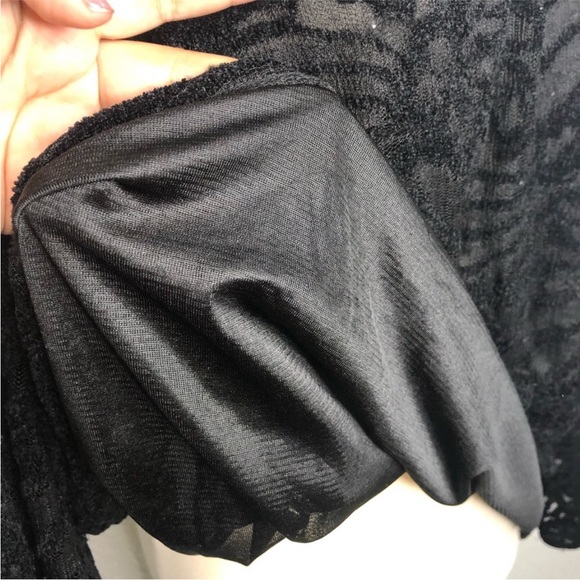 American Rag black long sleeve top - Picture 3 of 4